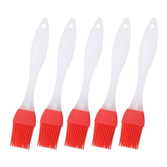 FACEGA Pastry Brush,Detachable Design Basting Brush,Non-Shedding Silicone Bristles Plastic Handle Design Silicone Brush Cooking,Pink