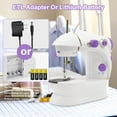 thumbnail image 6 of Fixdono Mini Sewing Machine for Beginners, 111-Piece Portable Sewing Machine, Dual Speed Sewing Kit for Household, Travel, 6 of 9