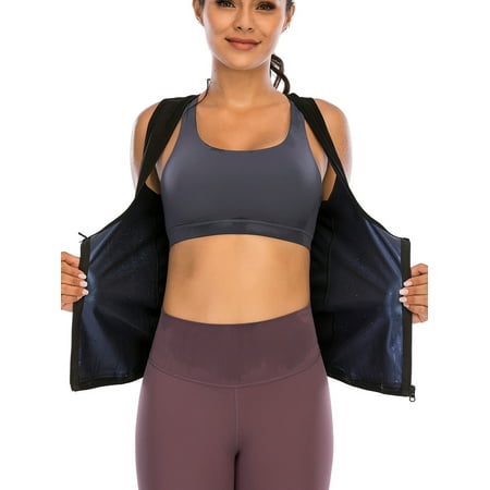 

Plus Size Sauna Waist Trainer Slimming Workout TaLELINTA Top for Women Weight Loss Tummy Control Body Shaper Polymer Sauna Vest Sauna Slimming Suit