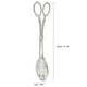 thumbnail image 4 of Pinzas para servir buffet de 9"Pinzas para comida de cocina de plata de bronce Bronceado Bocaditos de metal real tallado Pinzas para ensalada Pinzas para pastel Pinzas para pan(Plata) Ecomeon  no, 4 of 6