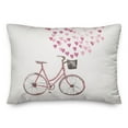 thumbnail image 2 of Creative Products Valentine Bike 14x20 Spun Poly Pillow, 2 of 3