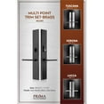 thumbnail image 3 of Multi Point Lock Trim Set – Brass 11″x2″ Milano Small | Satin Nickel & Black Matte Finish | Active Keyed & Dummy | LH & RH Handed, 3 of 3
