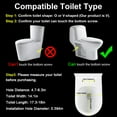thumbnail image 4 of Aiteng Soft Silicone V-Shaped Toilet Seat Cover with Comfort Foam Cushioning fits Most Fixtures, with Secure Hinges Easy Clean and Installation, White, 4 of 6