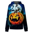 thumbnail image 4 of OUSITAID Halloween Femmes Mode Quotidienne Polyvalent Décontracté Sweat-Shirt à Manches Longues Imprimé Top Sweat-Shirt, 4 of 5