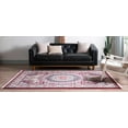 thumbnail image 4 of Rugs.com Rabia Collection Rug – 3' x 5' Burgundy Low Rug Perfect For Entryways, Kitchens, Breakfast Nooks, Accent Pieces, 4 of 9