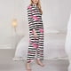 thumbnail image 3 of Balery Flamingos Conjunto de Pijama con Estampado para Mujer, Conjunto de Dos Piezas con Manga Larga, Ropa de Dormir Suave con Bolsillos, Pijamas Cómodos-Large, 3 of 7