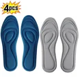 thumbnail image 3 of Plantillas ortopédicas de espuma viscoelástica para zapatos, desodorización antibacteriana, absorción de sudor, almohadillas para correr, 4 Uds., 3 of 5