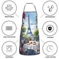 thumbnail image 6 of Pofeuu Parisian Cafe With Eiffel Print Aprons with Pockets, Cute Aprons for Kitchen, Cooking, Server, Barber, Chef Apron, 6 of 7