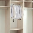 thumbnail image 2 of Miumaev Pull Down Closet Rods, Closet Organizer Pull-Down Clothes Hanger, Adjustable 35-48 Inch Wardrobe Rail Lift Collapsible Closet Rod Aluminium Retractable Wardrobe Hanger (Coffee), 2 of 7