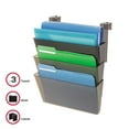 thumbnail image 2 of Docupocket Three-Pocket File Set For Partition Walls, Letter, 13 X 7 X 4, Smoke, 2 of 5