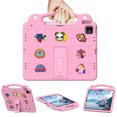 thumbnail image 2 of Dteck Kids Case for iPad Pro 13 inch 2024/iPad Air 13 inch 2025/2024,iPad iPad Pro 12.9" 2022/2021/2020/2018 Shockproof EVA Foam Case Handle Kickstand Kids Friendly Cover,Pink, 2 of 9