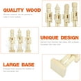 thumbnail image 6 of Gymnture 12pcs Unpainted Nutcracker Soldier Figurines for Christmas DIY Decor, 6 of 10