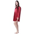 thumbnail image 5 of Richie House Women's Medium Style Satin Shirt Pajama Sleepwear RHW2788, 5 of 7