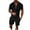 Black, variant on 2 Piece Sets for Men Short Sleeve Big and Tall Outfits Matching Sets T Shirts Shorts Beach Vacation Clothes