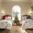 thumbnail image 5 of Levtex Home - Pine & Plaid Quilt Set - Twin Quilt and One Standard Sham - Holiday Wreath - Red White Green - Quilt (68x86in.) and Sham (20x26in.) - Reversible - Polyester, 5 of 7