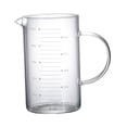 thumbnail image 5 of Fiocias Glass Cup with Scale Hot Cold Drink Pitcher Large Capacity Measuring Cup for Tea 1000ml, 5 of 9
