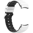 thumbnail image 3 of KOMI Replacement Band Compatible for Samsung Galaxy Watch 6/5/5 pro/4 Classic 40mm/44mm/45mm/47mm 43mm/42mm/46mm 20mm silicone Quck Release Watch Strap White Black, 3 of 7
