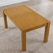 Better Homes & Gardens Bryant Solid Wood Extendable Dining Table, Light Honey Finish
