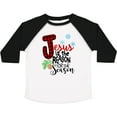 thumbnail image 3 of Inktastic Jesus is the Reason for the Season Pinecone and Snowflakes Boys or Girls Toddler T-Shirt, 3 of 5