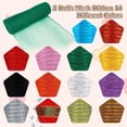 thumbnail image 3 of 2 Rolls Red Mesh Ribbon, Christmas Deco Mesh 10 Inch x 30 Feet Each Roll, Metallic Red with Foil Ribbon for Christmas Tree Decorations Halloween Party Decor Crafts Wreaths,Verde, 3 of 7