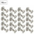 thumbnail image 3 of YLSHRF Rivet,50 Set 8mm Pure Copper Flat Head Rivets Leather Strap Screws Kit For Notebook Binding, 3 of 8