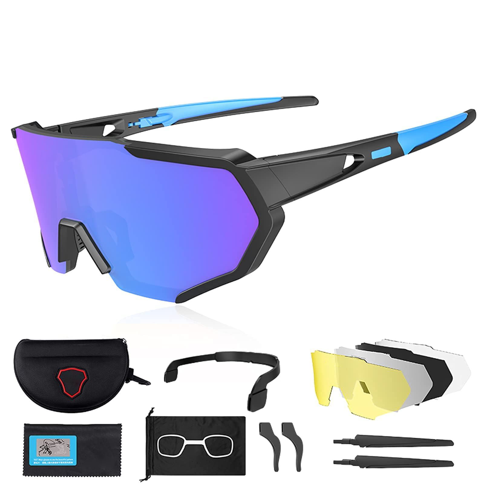 Mens Sunglasses Cycling Bicycle Bike Outdoor Sports Fishing Driving Glasses 