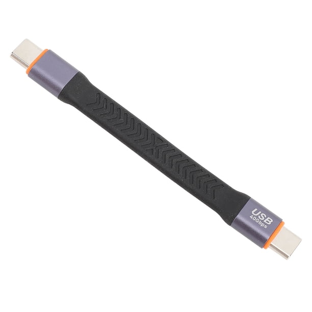 Cable Corto de USB C A USB C, Carga Rápida USB 3.2 Gen 2 Tipo C Cable Flexible de 40 Gbps Transferencia de Datos de Hombre Un hombre para la Computeradora Portátil