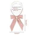 thumbnail image 2 of INSPIRE CHIC Women's Polka Dots Ties Elastic Adjustable Neck Pre-Tied Ribbon Bow Tie Uniform Cosplay Pink One Size, 2 of 6