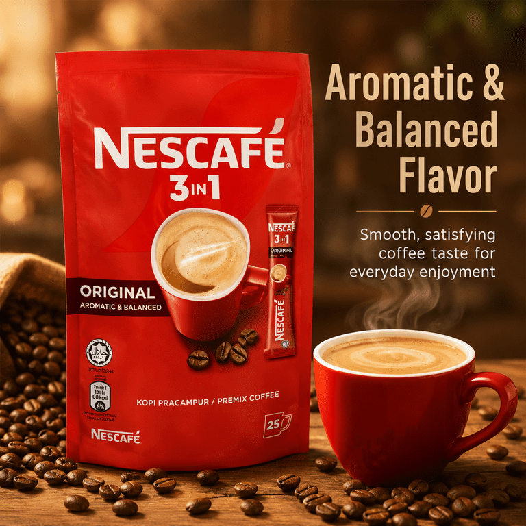 Free Shipping! NESCAFÉ 3-in-1 Original Premix Instant Coffee
