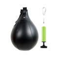 thumbnail image 3 of Saco de boxeo con bola de golpeo, bola de velocidad colgante para ejercicios, saco de golpeo para entrenamiento deportivo, , boxeo y fitness. negro, 3 of 8