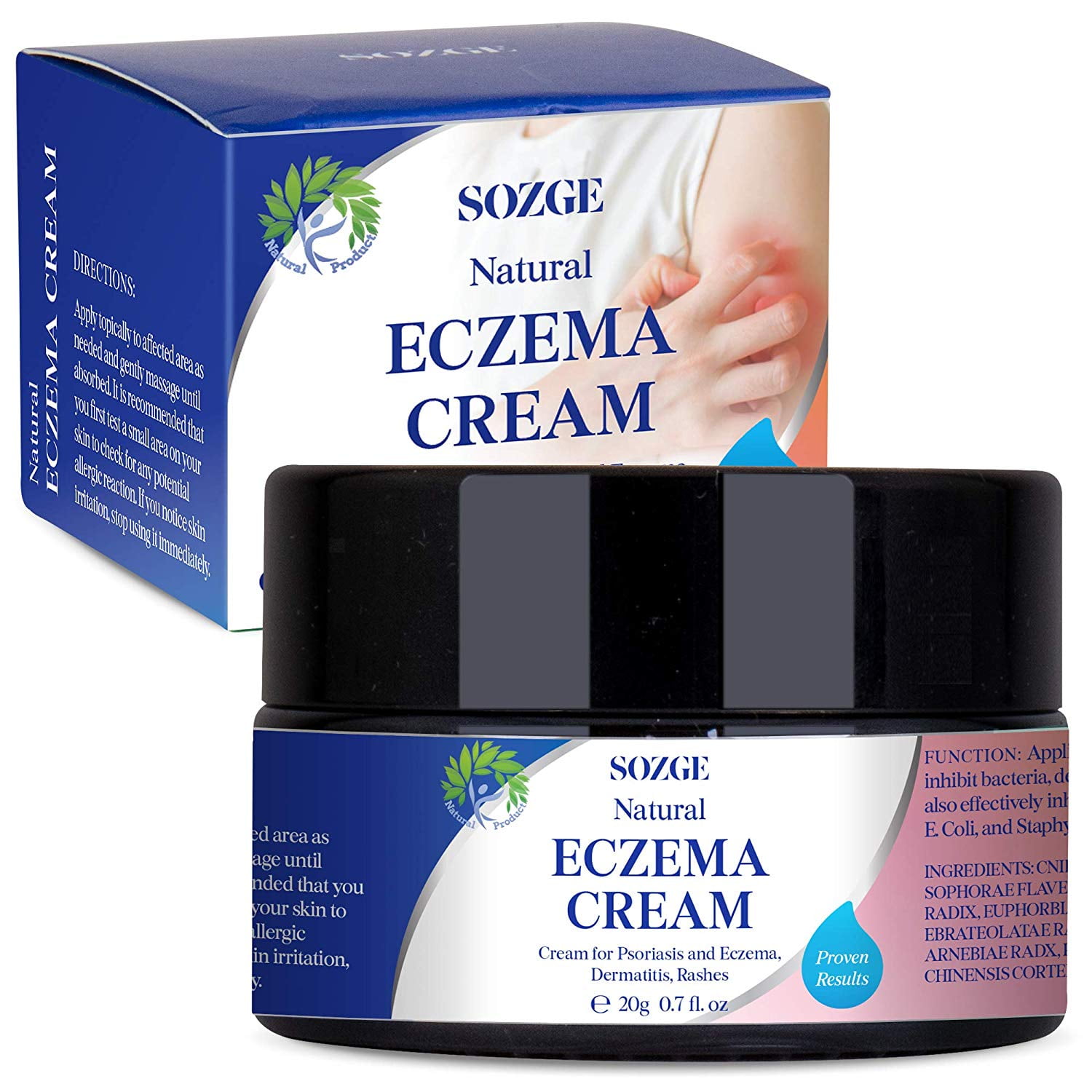 Eczema Cream Cream For Psoriasis And Eczema For Dermatitis And Rashes Natural Ingredients Soothes Irritated And Cracked Skin Instant Relief Walmart Com Walmart Com