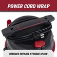 thumbnail image 4 of Hyper Tough 3 Gallon 3.5 HP Poly Wet Dry Vacuum for Home, Car, Garage & Workshop, 4 of 12