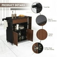 thumbnail image 3 of JOMEED Home Kitchen Island Rolling Cart with Storage Drawers and Towel Rack, 3 of 8