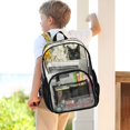 thumbnail image 7 of PVC Transparent Backpacks Clear Backpack for Travel and Outings Black Cat and Glass Vase, 7 of 7