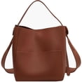 thumbnail image 1 of Bolso bandolera para mujer, bolso de hombro, bolso de piel, espacioso, tipo hobo, para mujer, bolsos bandolera de moda, bolsos de mano, bolso tipo cubo, cartera, bolso de viaje, bolso de, 1 of 6