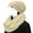Beige, variant on Winter Warm Chunky Cable Knit Infinity Scarf and Beanie Set, Hunter Green