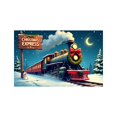 thumbnail image 1 of Bannière de Porte de Garage Extérieure Grande Design Train de Noël pour Décoration Murale et de Vacances, 1 of 3