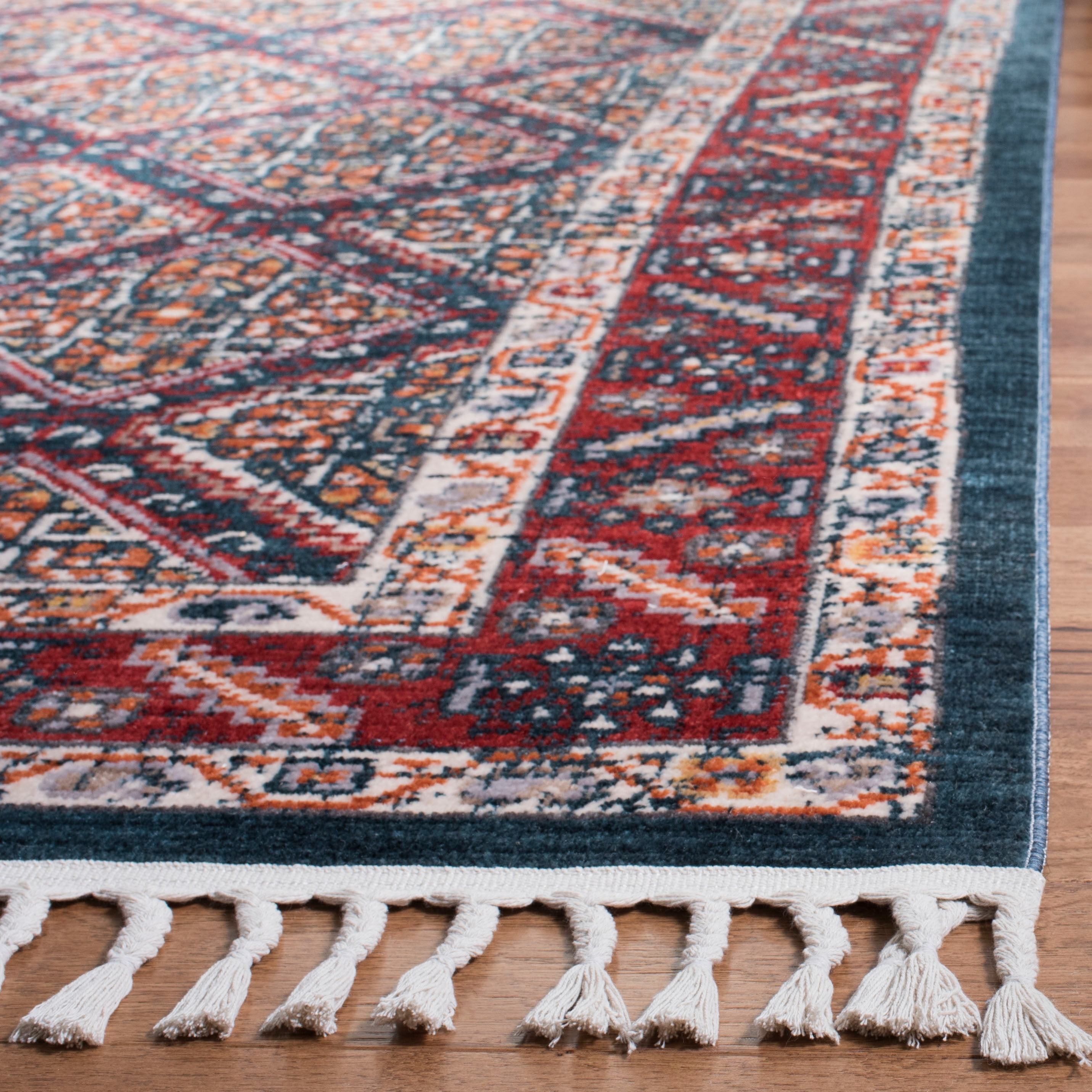 Safavieh Farmhouse Flanagan Southwestern Area Rug, Ivory/Navy, 8' x 10'