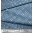 thumbnail image 2 of Soimoi Blue polyester Crepe Fabric Plus Sign Geometric Printed Craft Fabric by the Yard 42 Inch Wide, 2 of 3