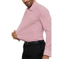 thumbnail image 2 of Youclos Men's Stretch Dress Shirts Long Sleeve Button Down Shirt Wrinkle-Free, 2 of 8