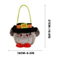 thumbnail image 2 of XEOVHV 1 Pack Halloween Candy Bags Plush Trick or Treat Bucket Pumpkin Tote for Kids Candy Treats Halloween Buckets Halloween Pumpkin Baskets Handbag for Kids Costume Party Favors Supplies(Halloween), 2 of 7