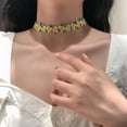 thumbnail image 2 of Necvior Adjustable Length Lace Choker Necklace with Flower Pattern for Stylish Women, 2 of 13