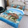 thumbnail image 3 of moana Themed Bed Sheet Set Three Piece Set 53x79 In ches Comfortable And Skin Friendly Unique Design Creating A Star Studded Night Home Decor Gifts For Family Friends fans, 3 of 6