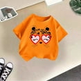 thumbnail image 2 of Shadoumai T-Shirts pour Tout-Petits Filles 3t T-Shirts Graphiques Col Rond T-Shirt Manches Courtes Tee pour Tout-Petits T-Shirts Décontractés à Paillettes T-Shirts pour Jeunes Filles, 2 of 4