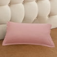 thumbnail image 6 of Beautynvta Solid Color Pillowcase, Soft & Breathable Polyester Cooling Sleep Pillow Cover for Side & Back Sleepers, 19''x29'', Hot Pink, 6 of 6
