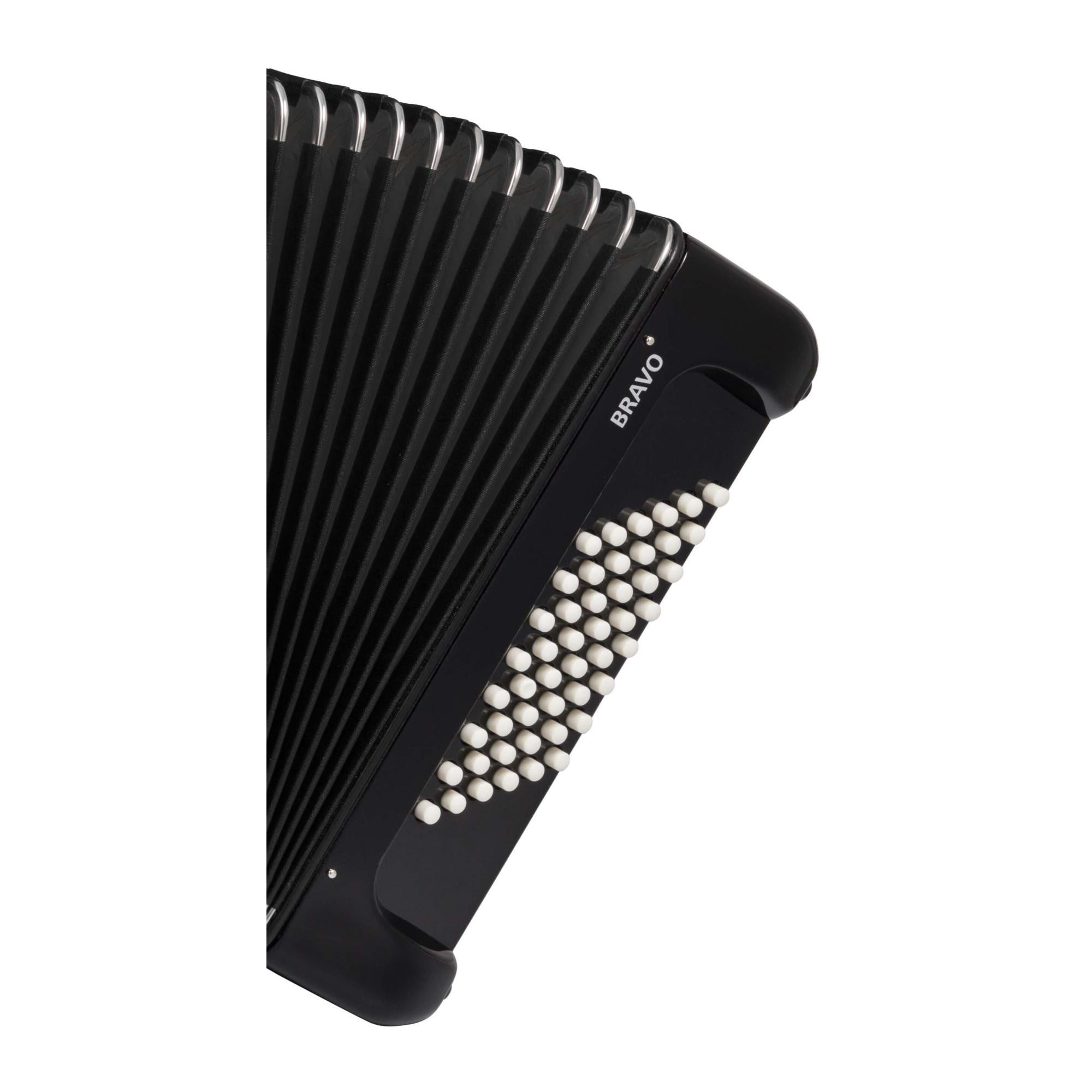 Hohner Bravo II 48 Accordion With Black Bellows - Black