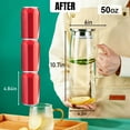 thumbnail image 6 of Baalaka 50oz/1.5L High Borosilicate Glass Pitcher - Hot/Cold Dispenser for Iced Tea, Lemonade, Juice & Milk - Easy Clean & Fridge Shelf Use, 6 of 8