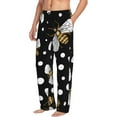 thumbnail image 2 of Fotbe Honey Bees at Night Men's Pajama Pants,Sleepwear Pants,Pj Bottoms Drawstring And Pockets-Large, 2 of 9