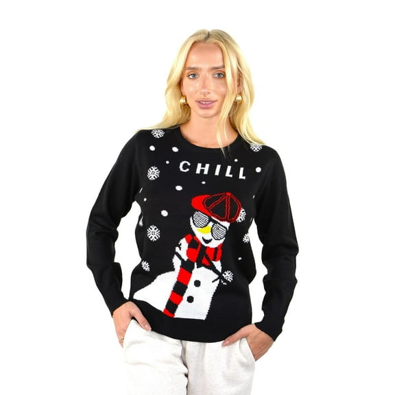 KESIS Youth Festive Ugly Christmas Sweater, Cute Holiday Teens Pullover, Snowman Xmas Sweater for Big Boys & Girls 13/14 Y