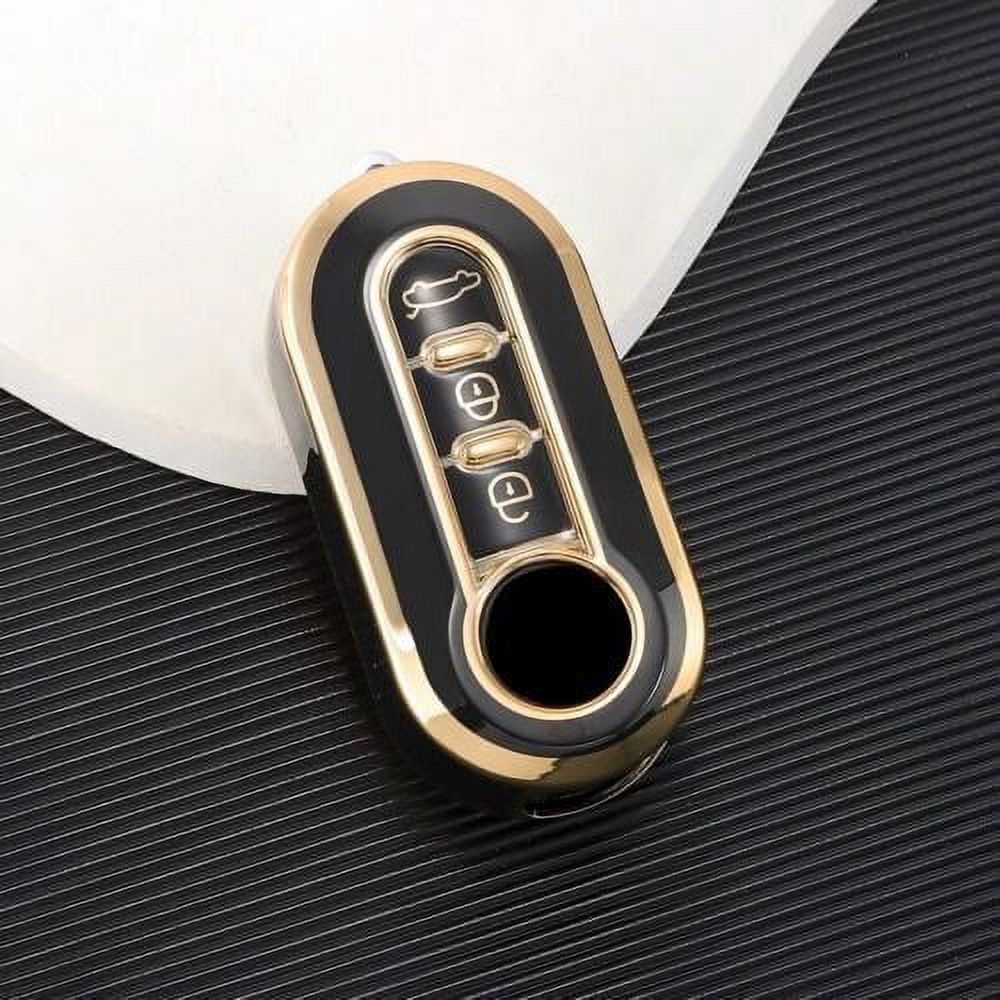 Happyit Silicone Remote Fob Car Key Cover Cases For Fiat 500 Ducato Panda 500L Punto Lancia Musa